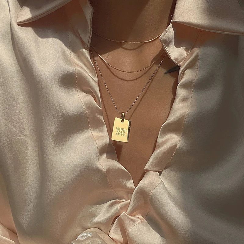 Motivational Tag Necklace
