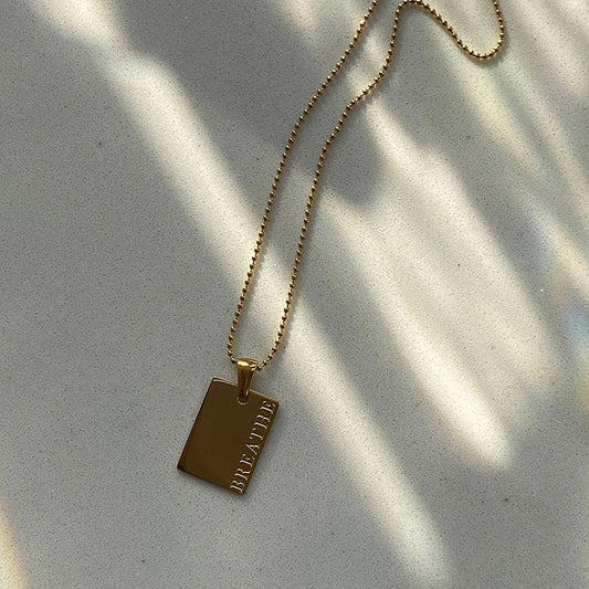 Motivational Tag Necklace
