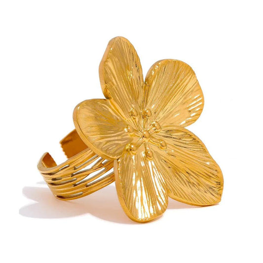 Golden Blossom Ring